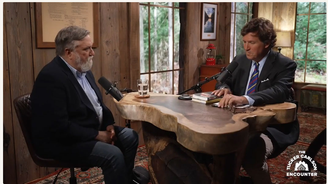 Thumbnail for Tucker Carlson video about Christianity